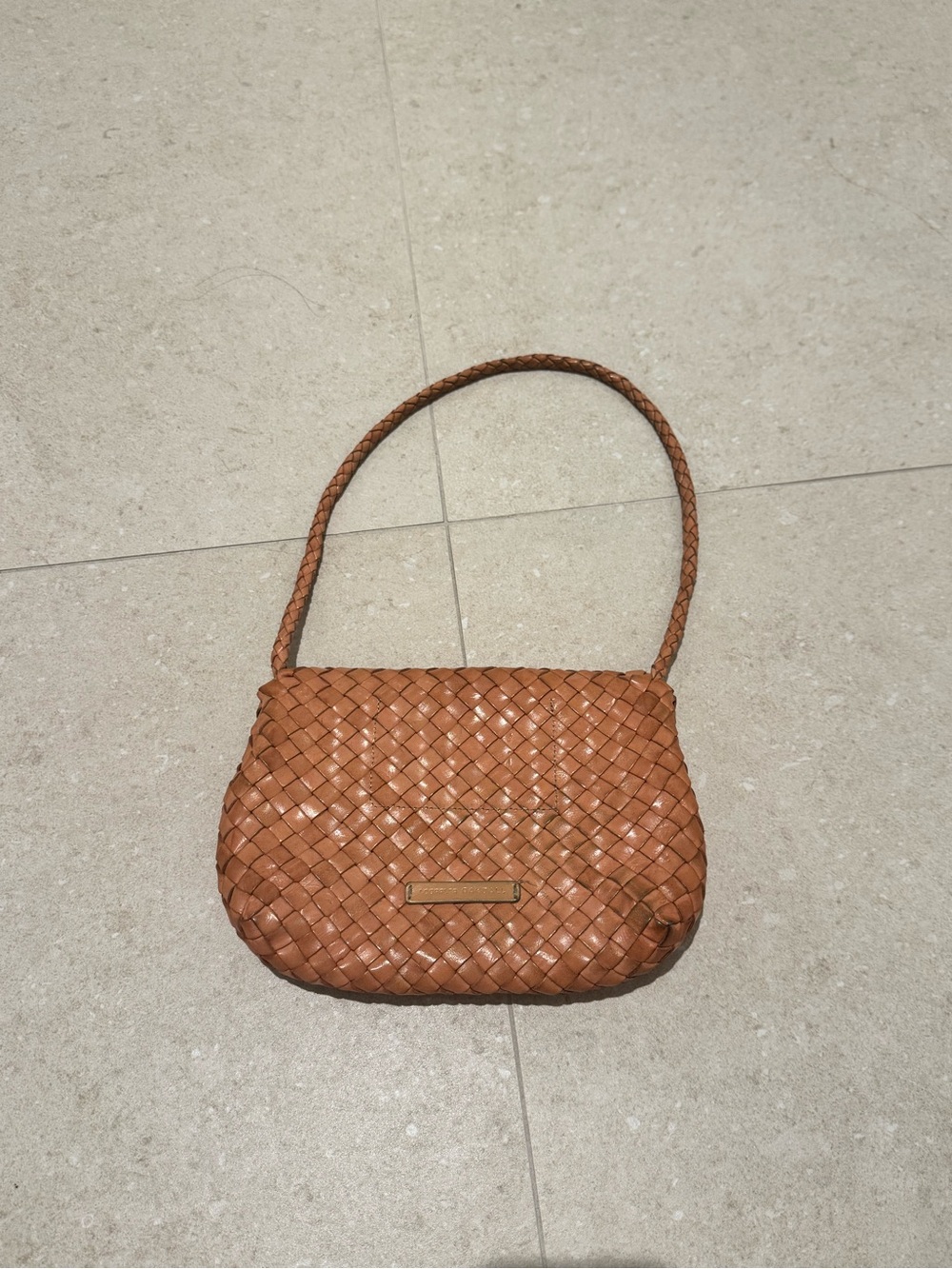 Loeffler Randall Billie Woven Leather Shoulder Bag - Picture 13 of 16